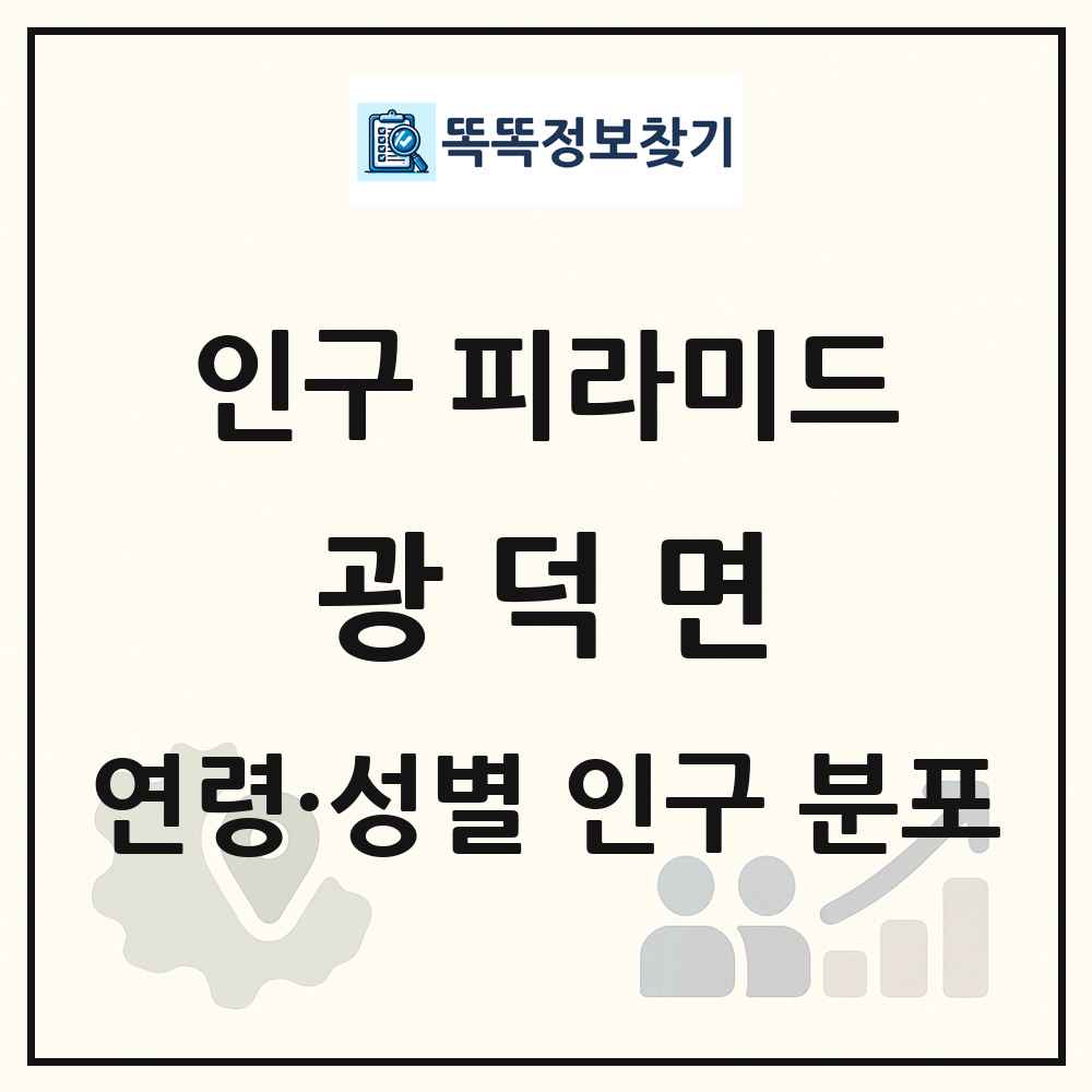 광덕면 인구 피라미드 링크 그림
